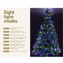 Jingle Jollys Christmas Tree 2.1m Xmas Tree Decoration 8 Light Mode Multi Colour - RnR Galore