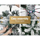 Jingle Jollys Christmas Tree 2.1M Xmas Trees Decorations Snowy 1106 Tips - RnR Galore