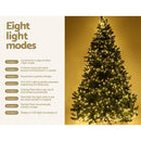 Jingle Jollys Christmas Tree 2.4m Xmas Tree Decorations 1488 LEDs 8 Light Modes - RnR Galore