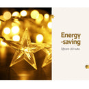 Jingle Jollys Solar Christmas Lights 80 LED 3M Icicle Light Star Decorations - RnR Galore