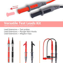 KAIWEETS Soft Silicone Electrician Test Leads Kit CAT III 1000V & CAT IV 600V with Alligator Clips and Needle Probe for Fluke/AstroAI/INNOVA Multimeter Electronic Clamp Meter 8PCS - RnR Galore