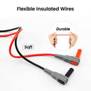 KAIWEETS Soft Silicone Electrician Test Leads Kit CAT III 1000V & CAT IV 600V with Alligator Clips and Needle Probe for Fluke/AstroAI/INNOVA Multimeter Electronic Clamp Meter 8PCS - RnR Galore
