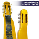 Karrera 29in 6 - String Lap Steel Hawaiian Guitar - Metallic Gold - RnR Galore