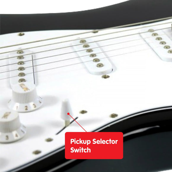 Karrera 39in Electric Guitar - Black - RnR Galore