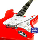 Karrera 39in Electric Guitar - Red - RnR Galore