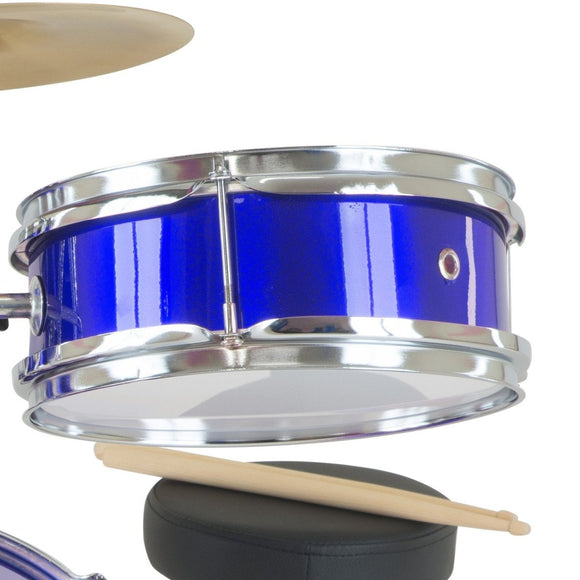 Karrera Children's 4pc Drum Kit - Blue - RnR Galore