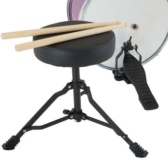 Karrera Childrens 4pc Drum Kit - Purple - RnR Galore