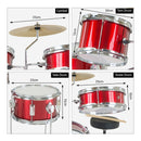 Karrera Children's 4pc Drum Kit - Red - RnR Galore