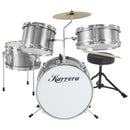 Karrera Childrens 4pc Drum Kit - Silver - RnR Galore