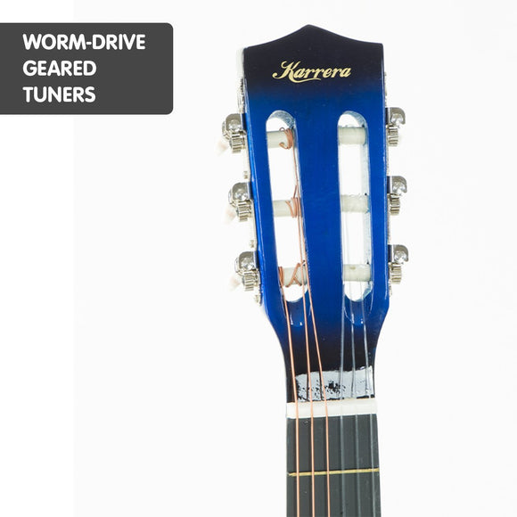 Karrera Childrens Acoustic Guitar Kids - Blue - RnR Galore
