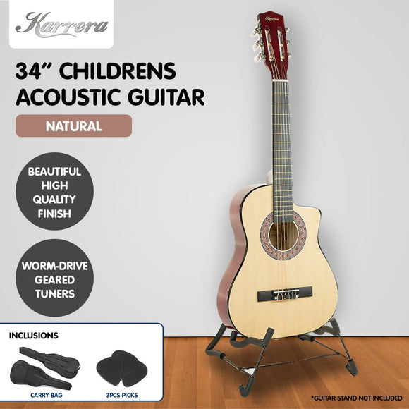 Karrera Childrens Acoustic Guitar Kids - Natural - RnR Galore