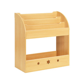 Keezi 3 Tiers Kids Bookshelf Magazine Shelf Organiser Bookcase Display - RnR Galore