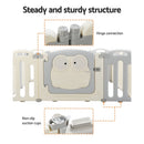 Keezi Baby Playpen 16 Panels Foldable Toddler Fence Safety Play Activity Centre - RnR Galore