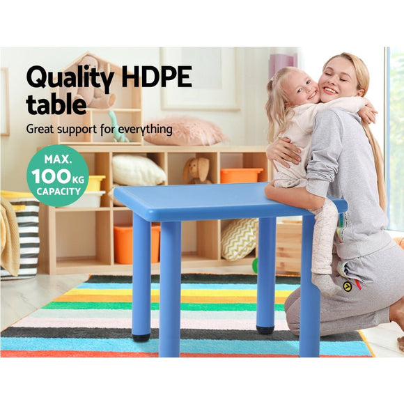 Keezi Kids Table Plastic Square Activity Study Desk 60X60CM - RnR Galore
