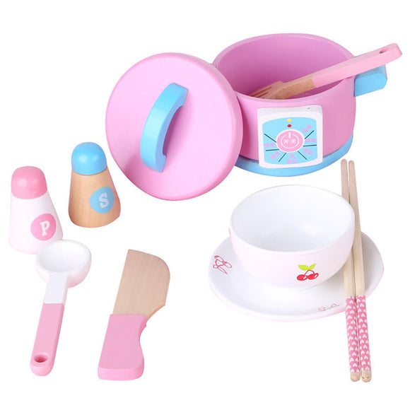 Kids Wooden Kitchen Tea Set Pretend Play - RnR Galore