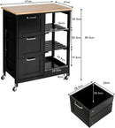 Kitchen Island Cart with Storage, Drawers, Shelves - RnR Galore