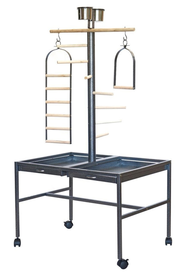 Large Bird Parrot Playpen Gym Toy Stand On Wheels - RnR Galore