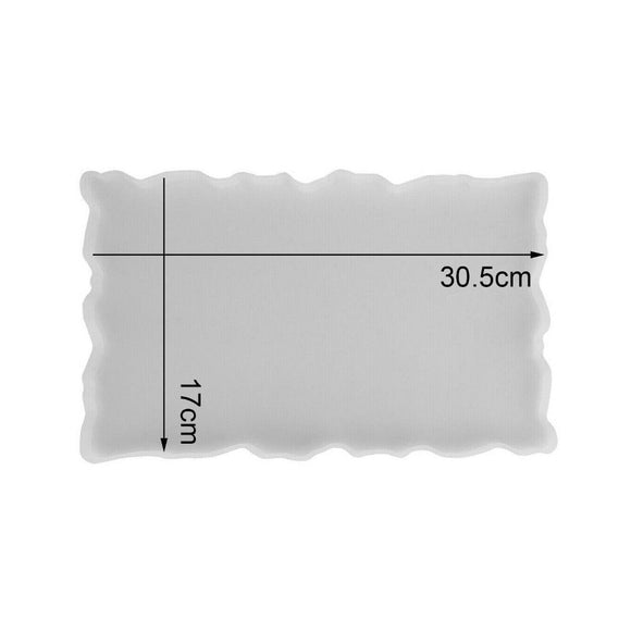 Large Safe Silicone Tray Mould Artist Mold Irregular Coaster Resin Craft Art DIY + 2 Handles - RnR Galore