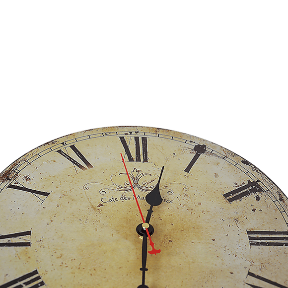 Large Vintage Wall Clock Kitchen Office Retro Timepiece - RnR Galore