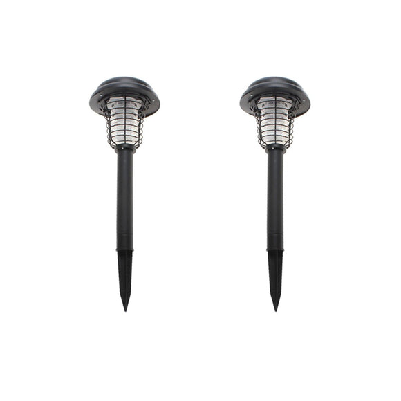 Lenoxx Wireless Solar - Powered Mosquito Killer Lamp (2 - Piece, Black) - RnR Galore
