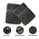 Linenland 4 Piece Cotton Bath Towels Set - Charcoal - RnR Galore