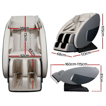 Livemor Electric Massage Chair Zero Gravity Recliner Body Back Shiatsu Massager - RnR Galore