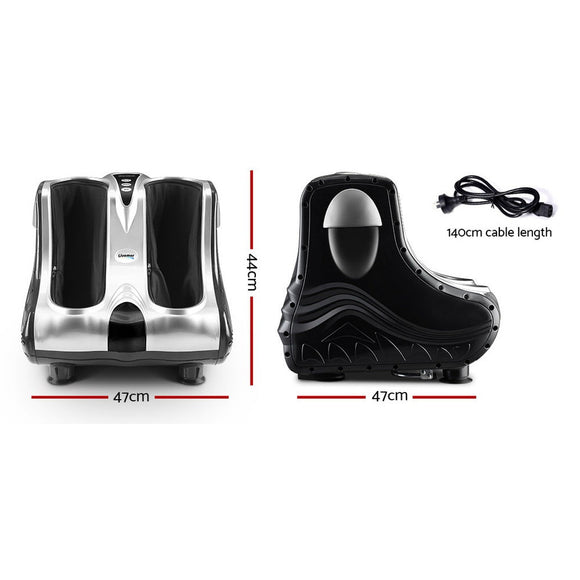 Livemor Foot Massager Massagers Shiatsu Electric Roller Ankle Calf Leg Kneading Silver - RnR Galore