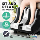 Livemor Foot Massager Massagers Shiatsu Electric Roller Ankle Calf Leg Kneading Silver - RnR Galore