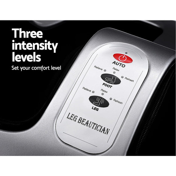 Livemor Foot Massager Shiatsu Massagers Electric Roller Calf Leg Kneading Silver - RnR Galore