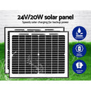 Lockmaster Dual Swing Gate Opener 800KG 20W Solar Panel - RnR Galore