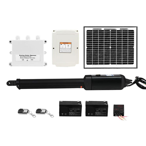 Lockmaster Single Swing Gate Opener 600KG 10W Solar Panel - RnR Galore