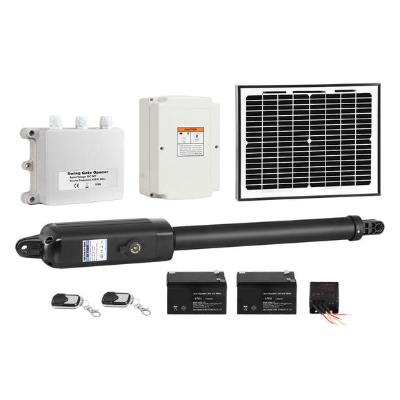 Lockmaster Single Swing Gate Opener 600KG 10W Solar Panel - RnR Galore