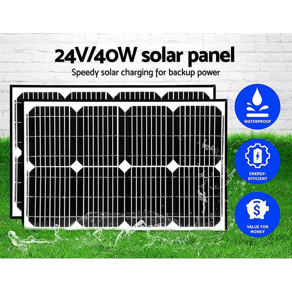 Lockmaster Single Swing Gate Opener 600KG 40W Solar Panel - RnR Galore