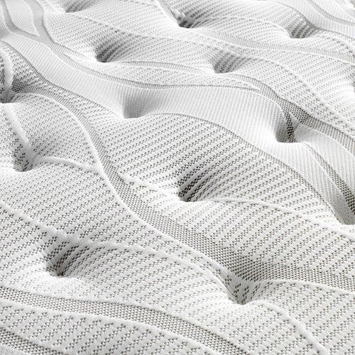 Mattress Euro Top King Size Pocket Spring Coil with Knitted Fabric Medium Firm 34cm Thick - RnR Galore
