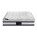 Mattress Euro Top King Size Pocket Spring Coil with Knitted Fabric Medium Firm 34cm Thick - RnR Galore