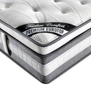 Mattress Euro Top King Size Pocket Spring Coil with Knitted Fabric Medium Firm 34cm Thick - RnR Galore