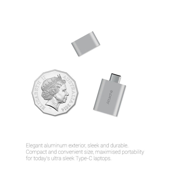 mbeat attache Aluminum USB 3.1/3.0 to USB Type C Adaptor - RnR Galore