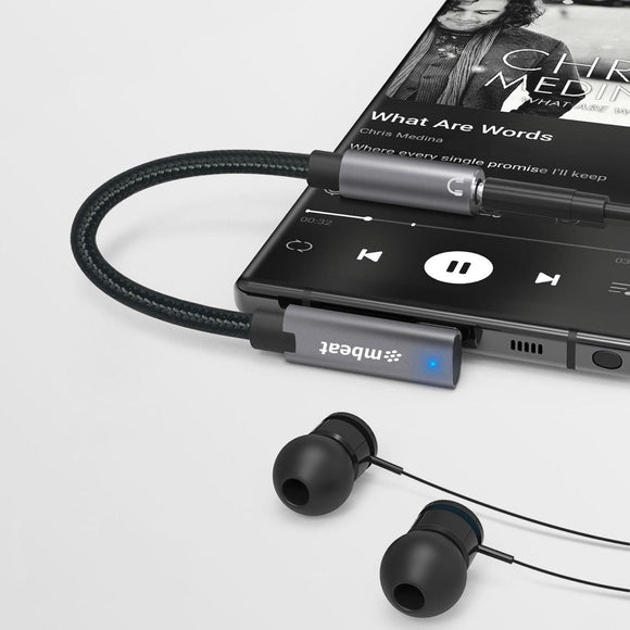 mbeat Elite USB - C to 3.5 Audio Adapter - Space Grey - RnR Galore