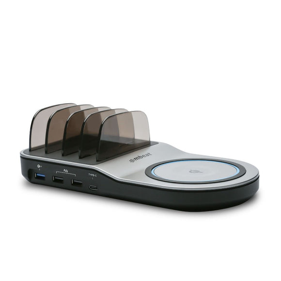 mbeat Gorilla Power 50W Qi Certified Multi - Device USB & Wireless Charging Dock - RnR Galore