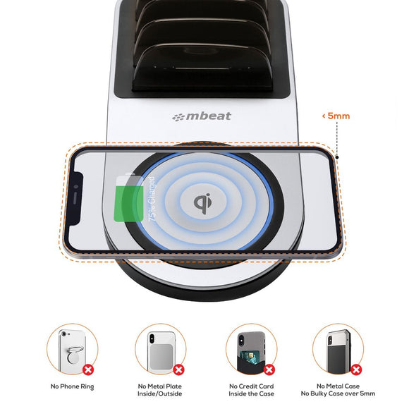 mbeat Gorilla Power 50W Qi Certified Multi - Device USB & Wireless Charging Dock - RnR Galore