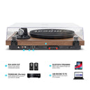 mbeat Hi - Fi Turntable with Bookshelf Speakers and Bluetooth Streaming - RnR Galore