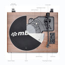 mbeat Hi - Fi Turntable with Built - In Bluetooth Receiving Speaker - RnR Galore