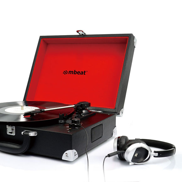 mbeat Retro Briefcase - styled USB Turntable - RnR Galore