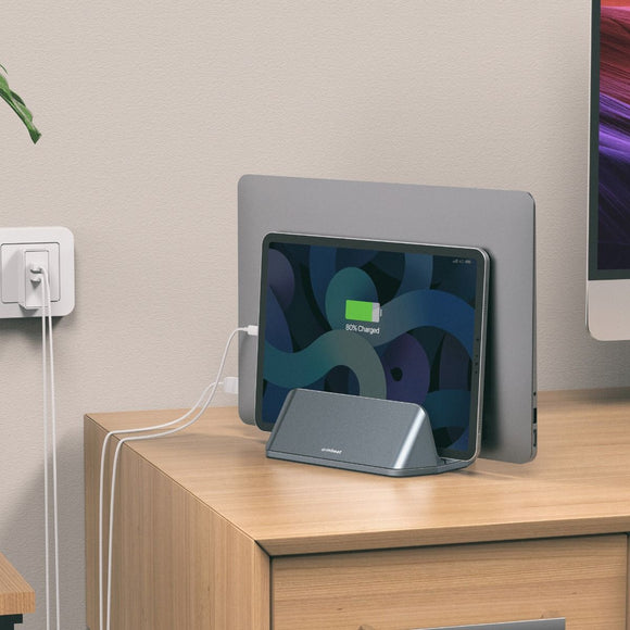mbeat Stage S5 Adjustable Dual Bay Tablet, Laptop and MacBook Vertical Stand - RnR Galore