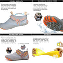 Men Women Water Shoes Barefoot Quick Dry Aqua Sports Shoes - Black Size EU39 = US6 - RnR Galore