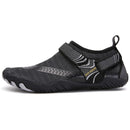 Men Women Water Shoes Barefoot Quick Dry Aqua Sports Shoes - Black Size EU39 = US6 - RnR Galore