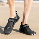 Men Women Water Shoes Barefoot Quick Dry Aqua Sports Shoes - Black Size EU39 = US6 - RnR Galore