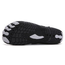 Men Women Water Shoes Barefoot Quick Dry Aqua Sports Shoes - Black Size EU42 = US8 - RnR Galore