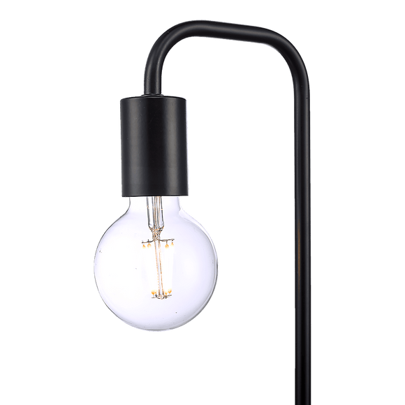 Modern Table lamp Desk Light Timber Base Bedside Bedroom Black - RnR Galore