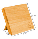 Natural Bamboo Magnetic Knife Block Holder with Strong Magnets for Home Kitchen Storage & Organisation - RnR Galore